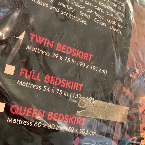 Vintage Twin Bedskirt Mickey Mouse The Walt Disney Company NEW - Picture 4 of 10